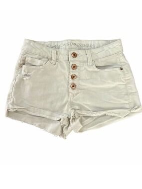Vanilla Star High-Waist Distressed Denim Shorts
